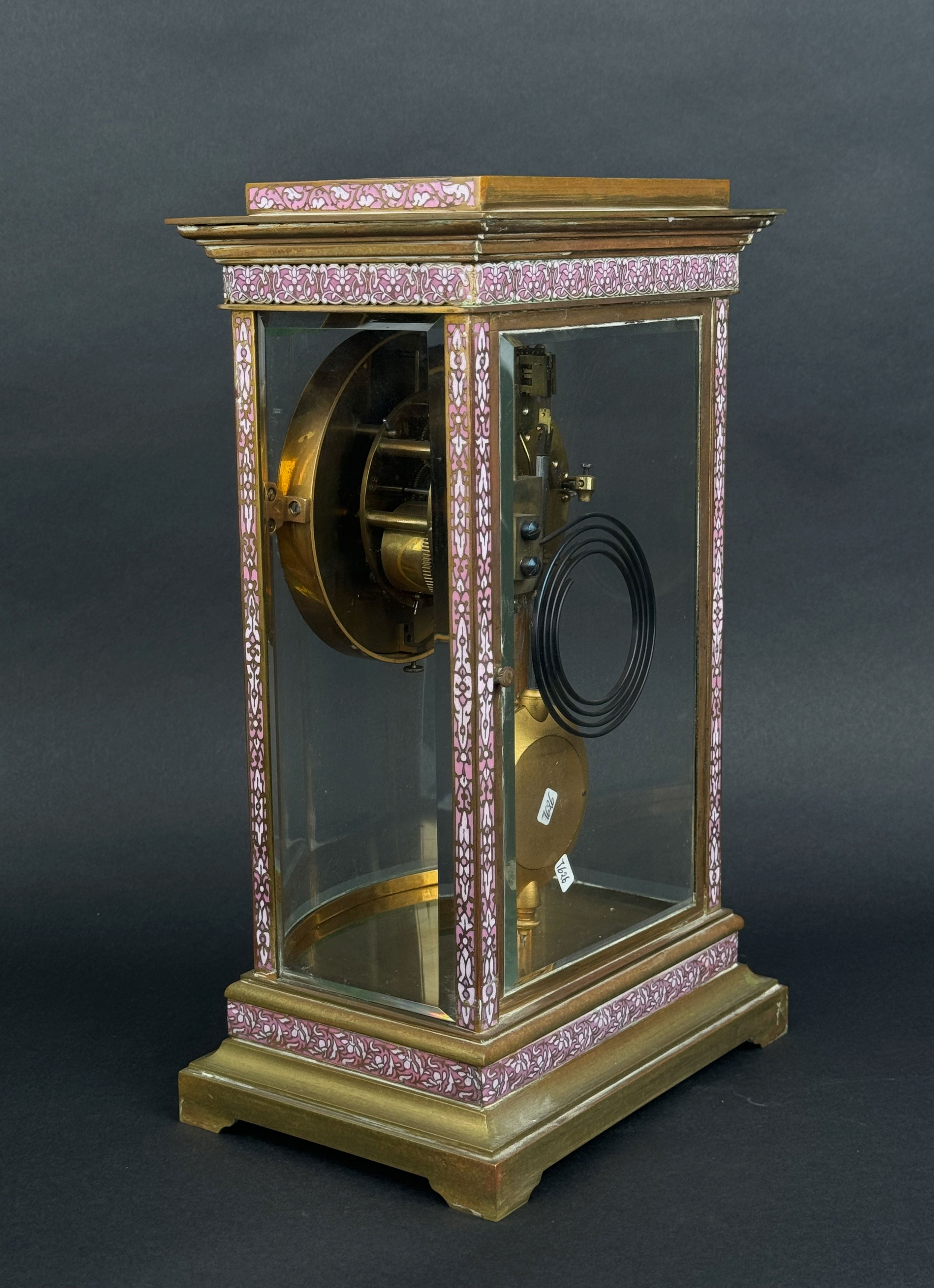 19th Century Tiffany & Co Champleve Enamel & Bronze Clock