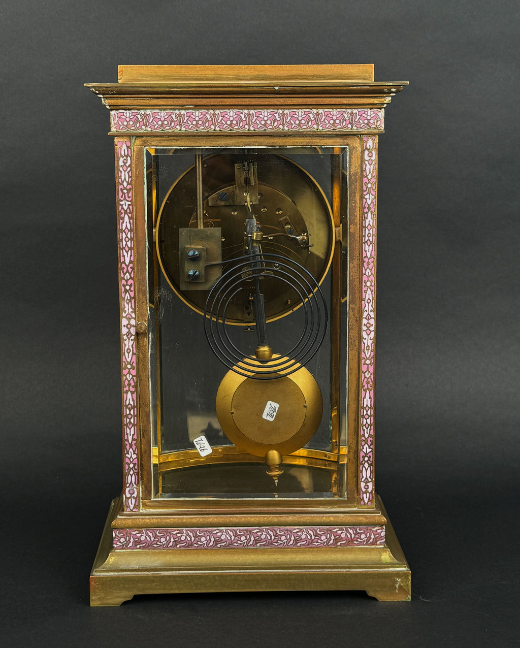 19th Century Tiffany & Co Champleve Enamel & Bronze Clock