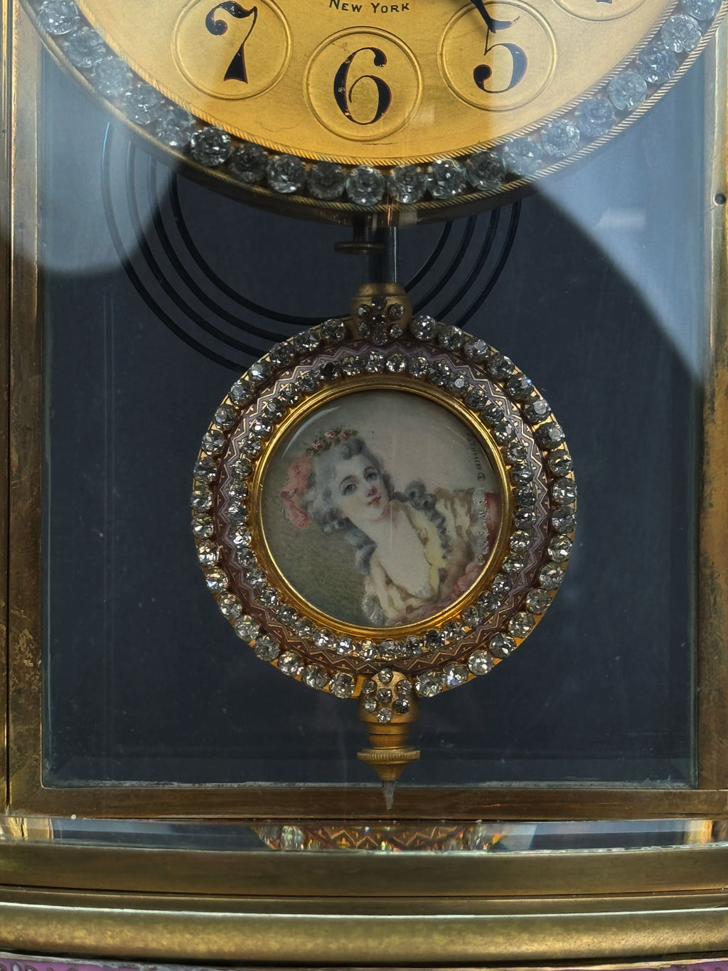 19th Century Tiffany & Co Champleve Enamel & Bronze Clock