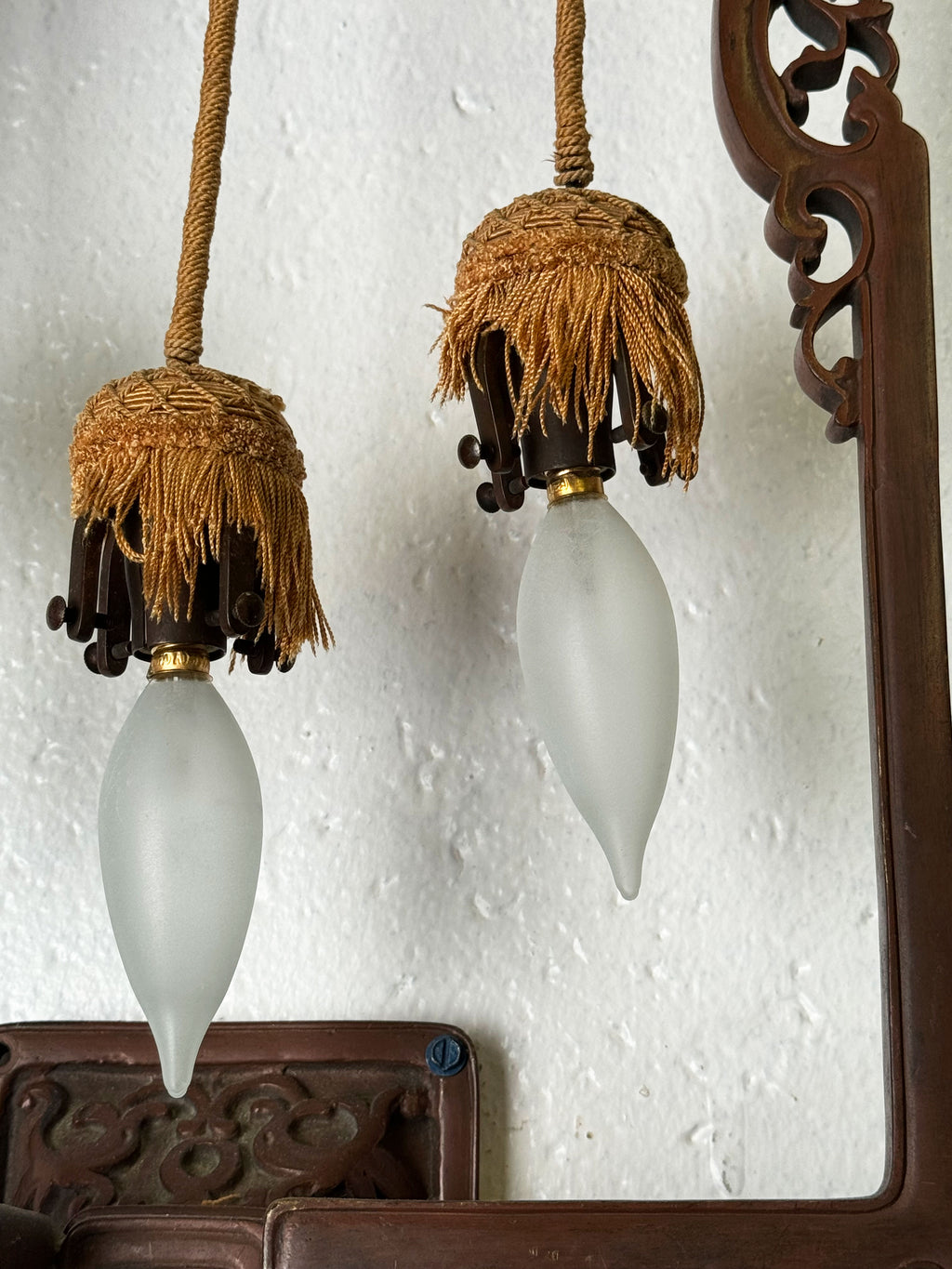 A Pair Of 19th Century French Chinoiserie Patinated Bronze Sconces