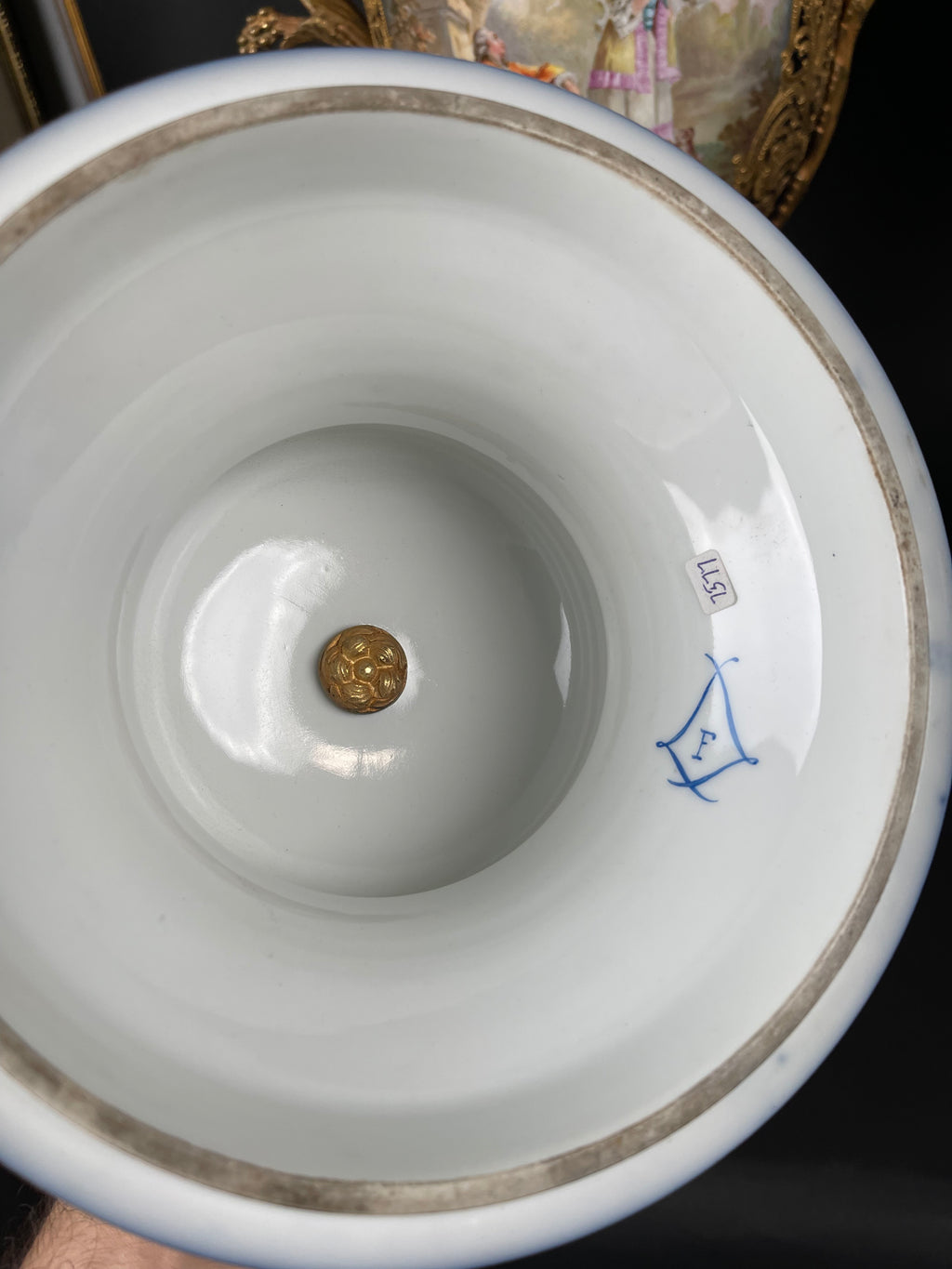 19th Century Pair Of French Ormolu Sevres Porcelain Urns