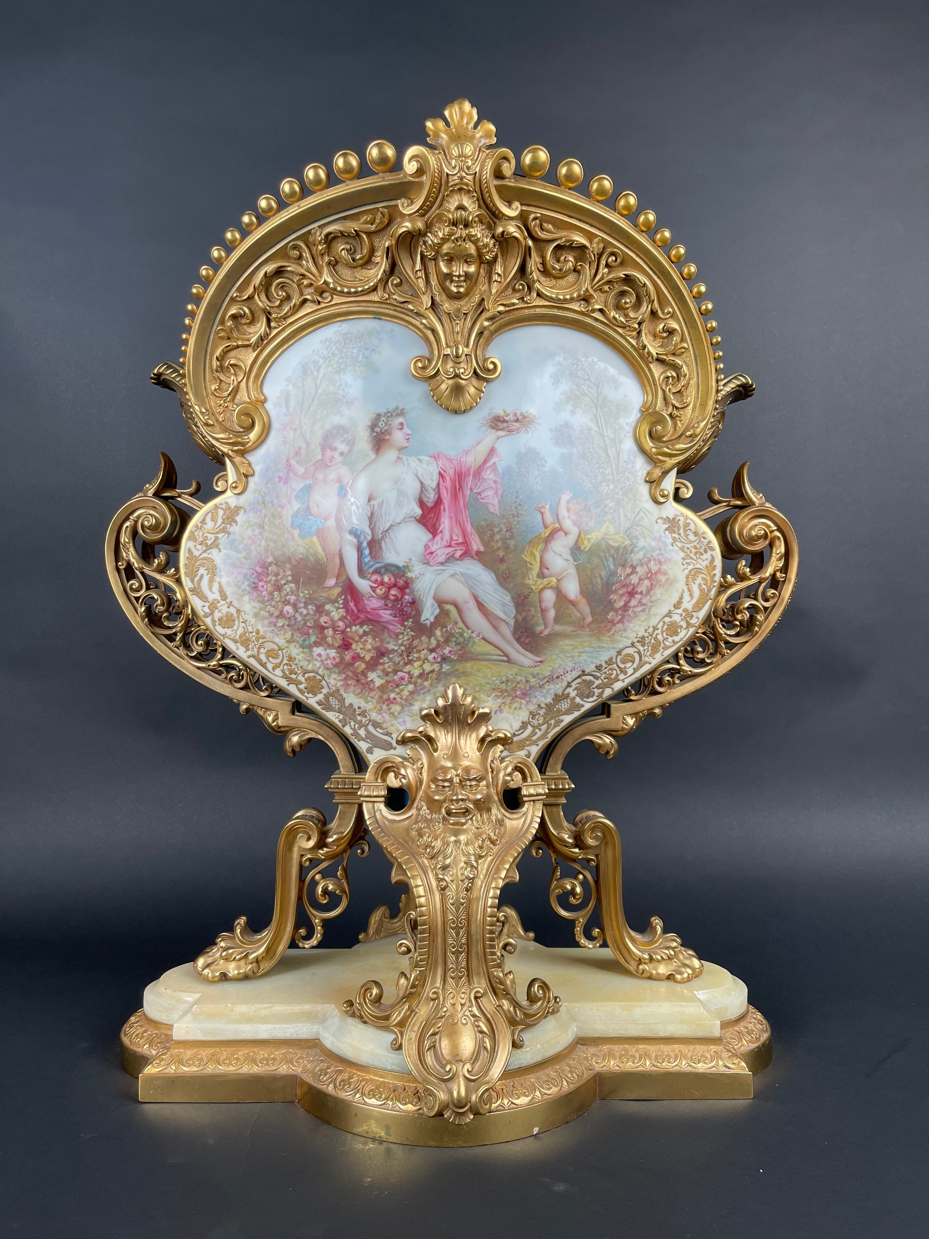 Magnificent & Rare 19th Century French Ormolu Mounted Sevres Porcelain Jardinier