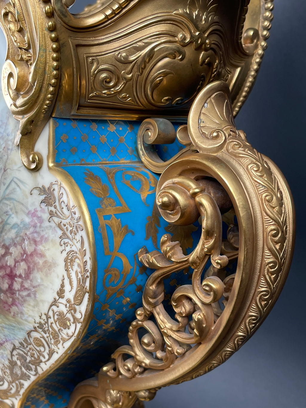 Magnificent & Rare 19th Century French Ormolu Mounted Sevres Porcelain Jardinier