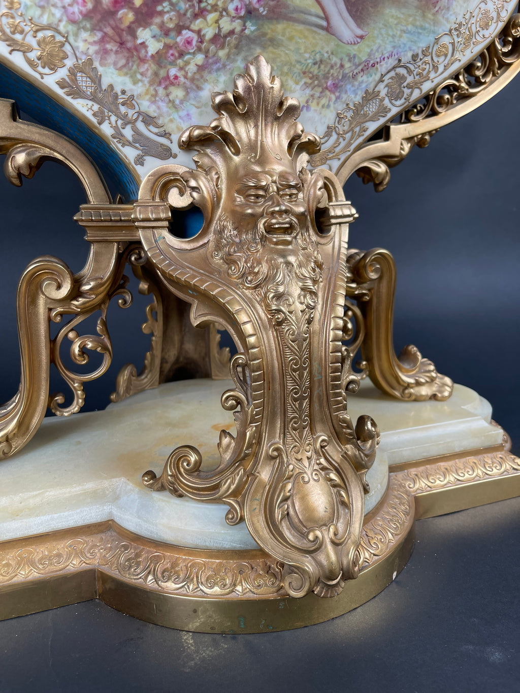 Magnificent & Rare 19th Century French Ormolu Mounted Sevres Porcelain Jardinier