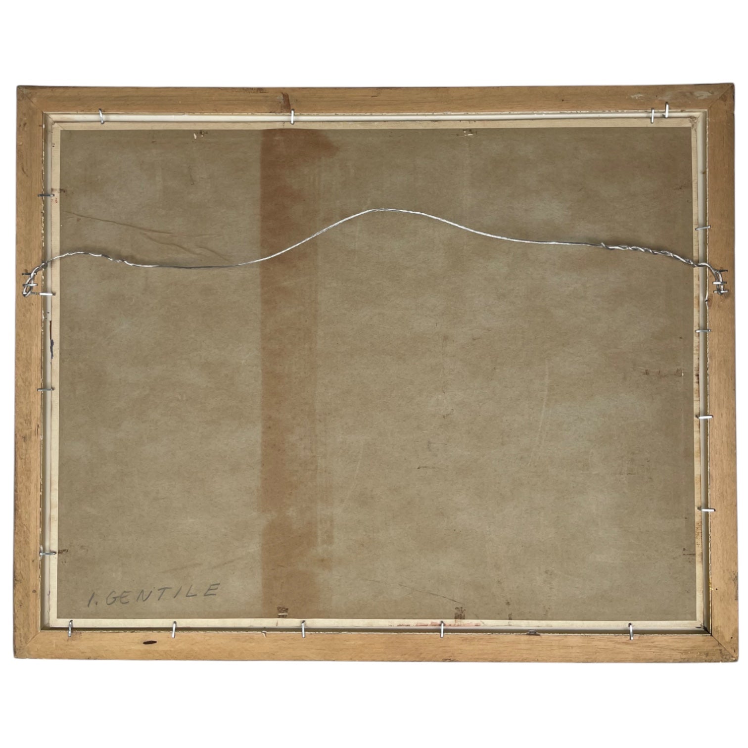 A Canvas Laid On Board Painting of a Clown By Gentile