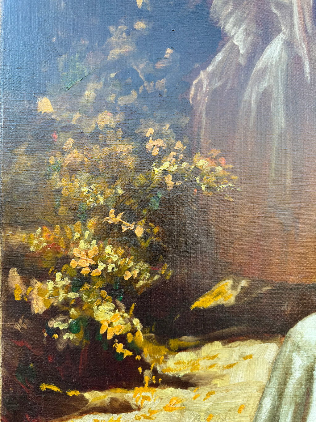 "Afternoon Tea" 19th Century French Oil On Canvas Painting