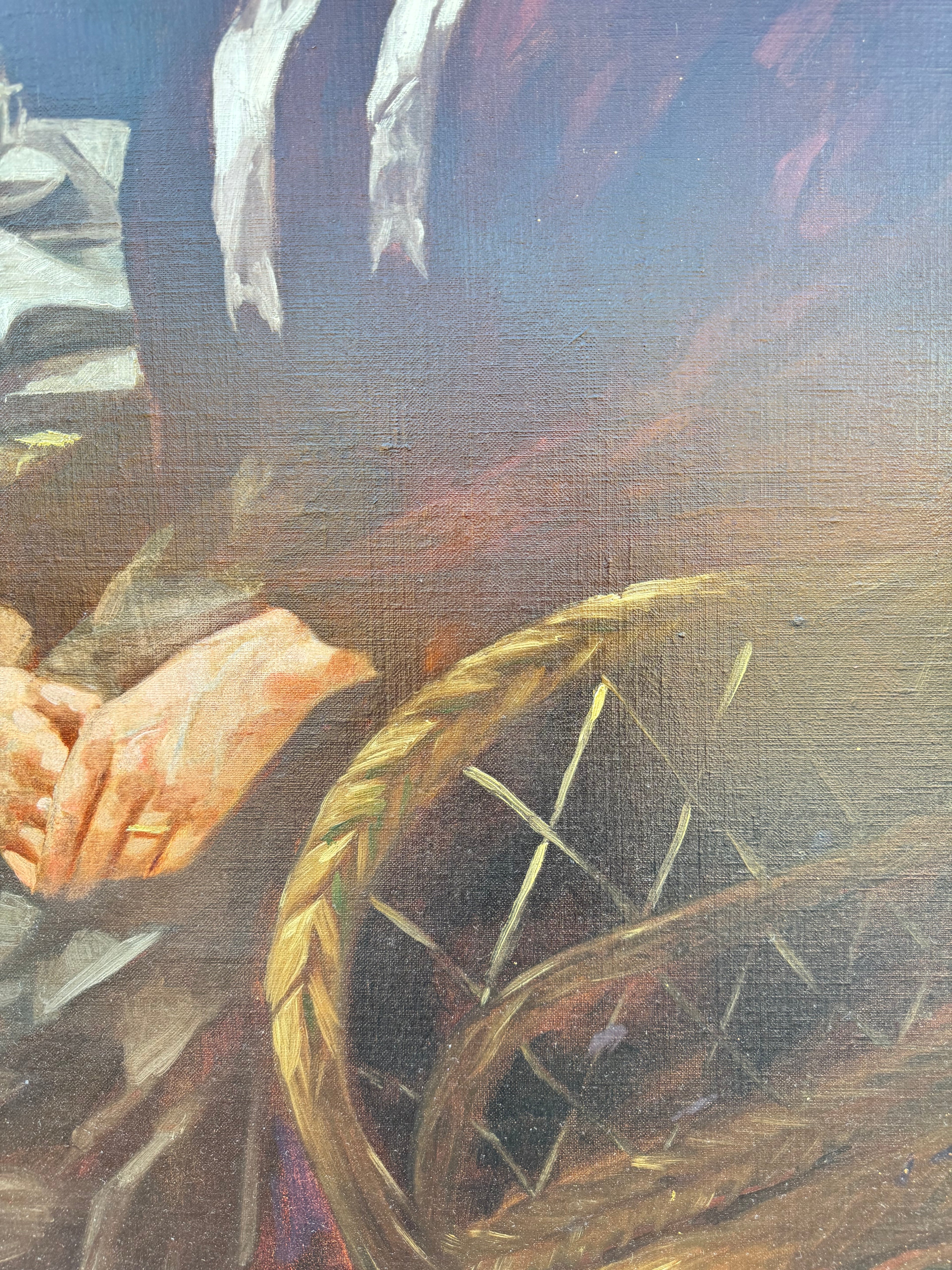 "Afternoon Tea" 19th Century French Oil On Canvas Painting