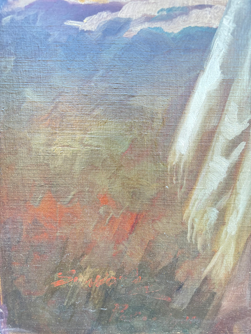 "Afternoon Tea" 19th Century French Oil On Canvas Painting