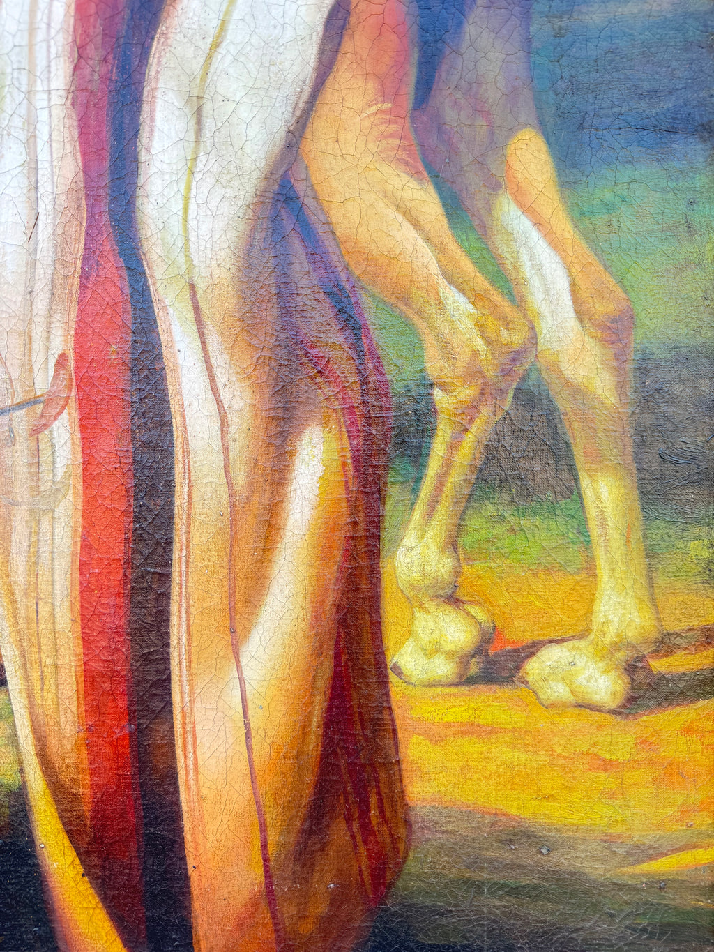 19th Century Italian Orientalist Oil On Canvas Painting