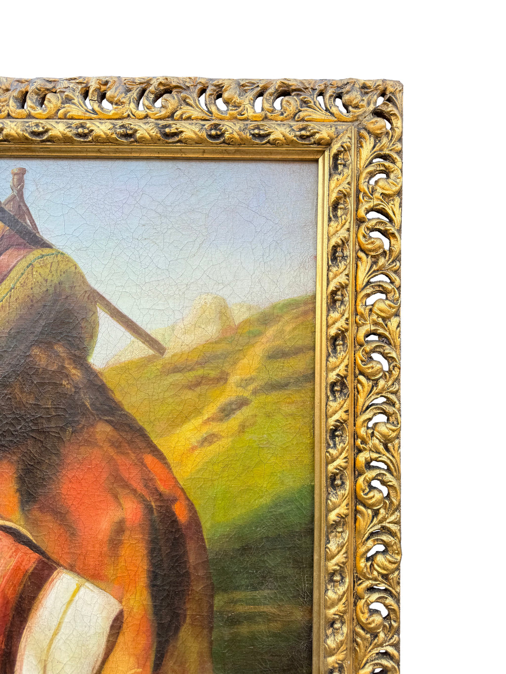 19th Century Italian Orientalist Oil On Canvas Painting