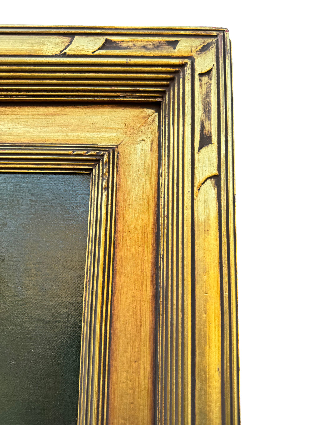 19th century Large Oil On Canvas Painting Of A Young Boy