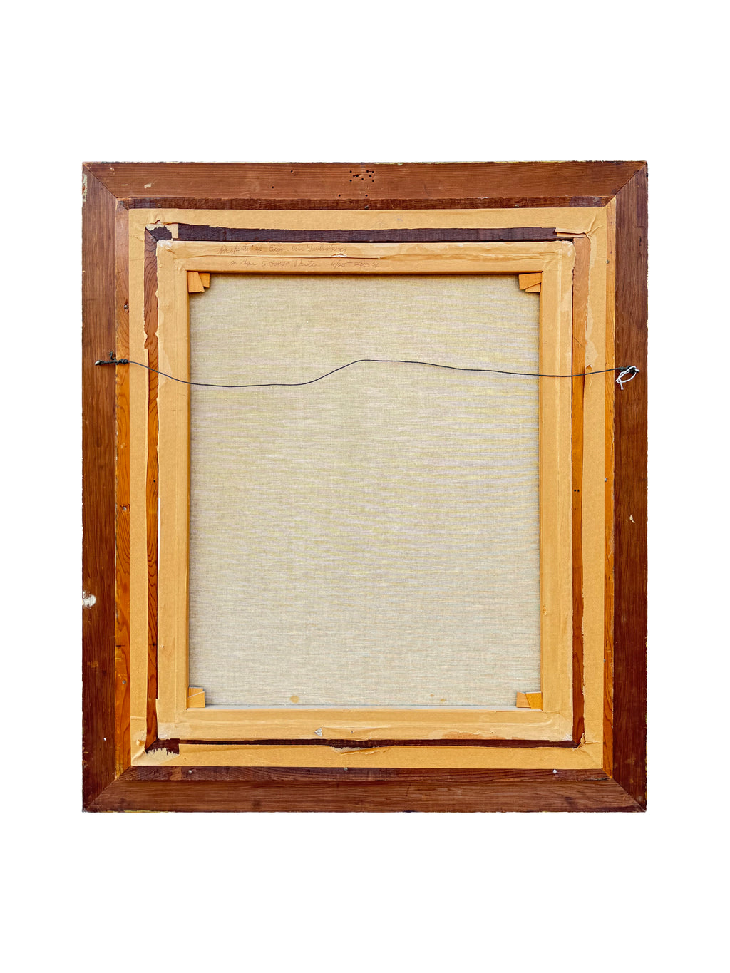 19th century Large Oil On Canvas Painting Of A Young Boy