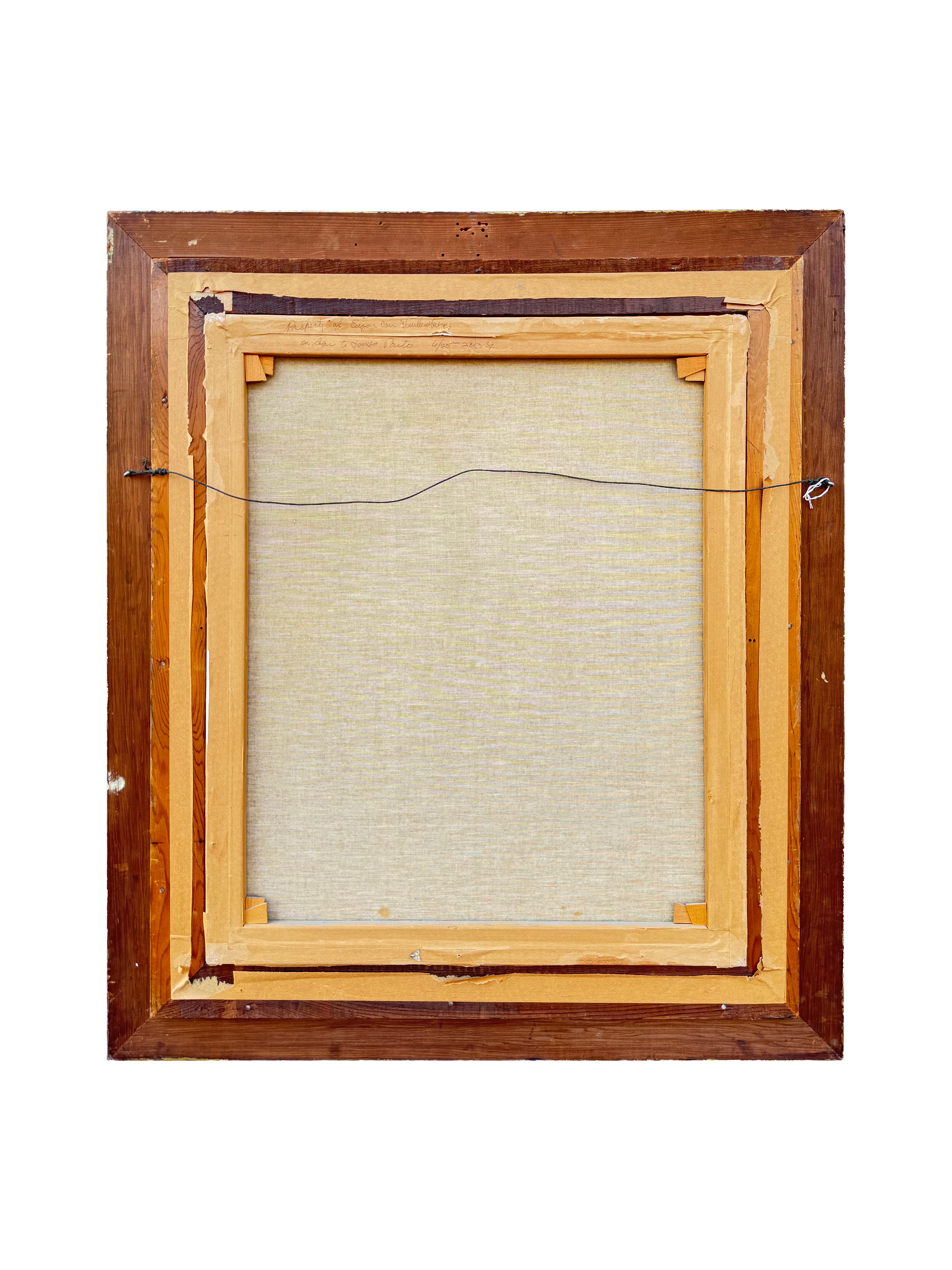 19th century Large Oil On Canvas Painting Of A Young Boy