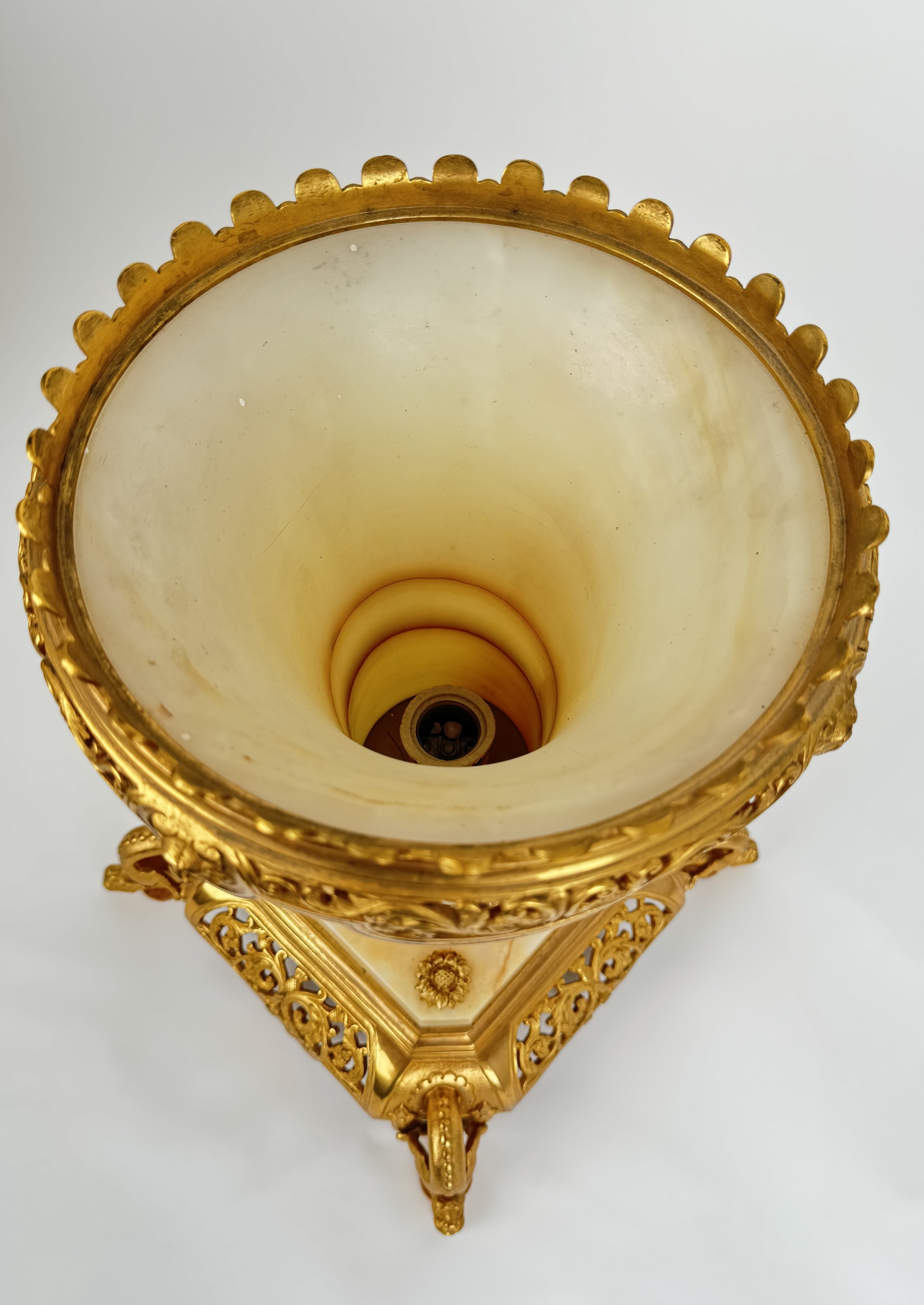 Pair Of Gilt Bronze & Onyx Jardiniere By Edouard Lievre