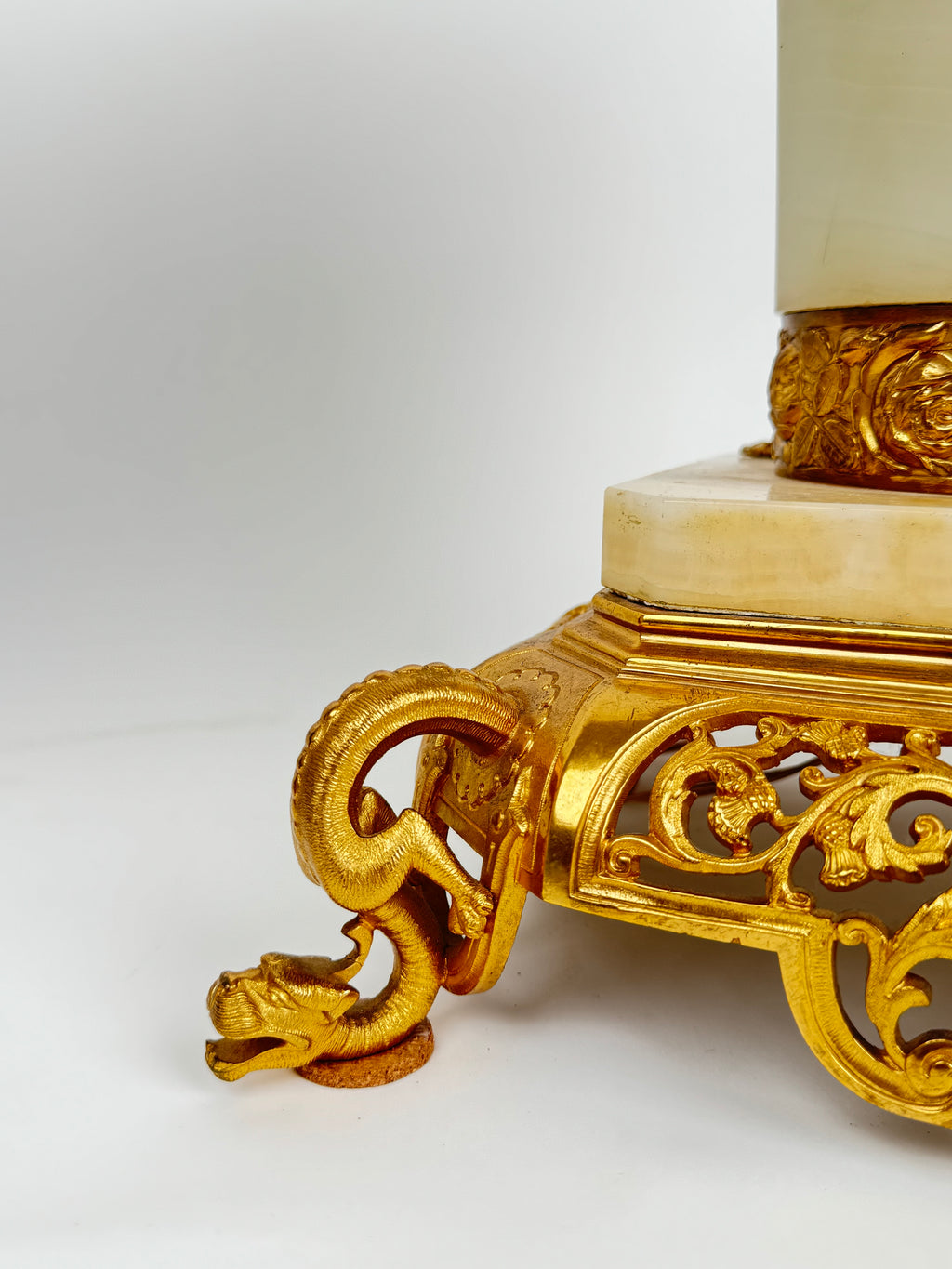 Pair Of Gilt Bronze & Onyx Jardiniere By Edouard Lievre
