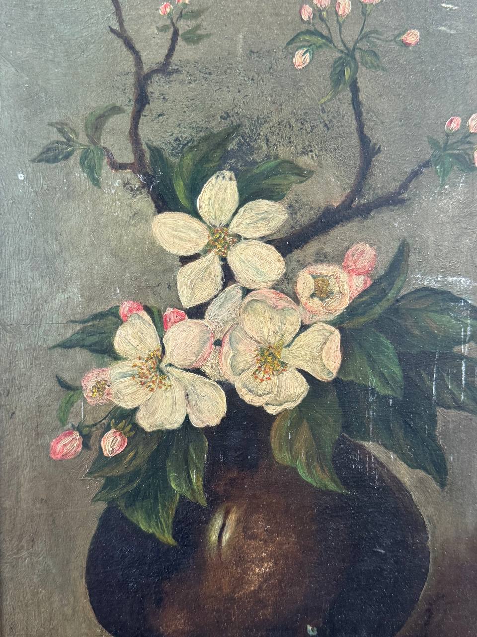 20th Century Oil On Board Still-life Painting