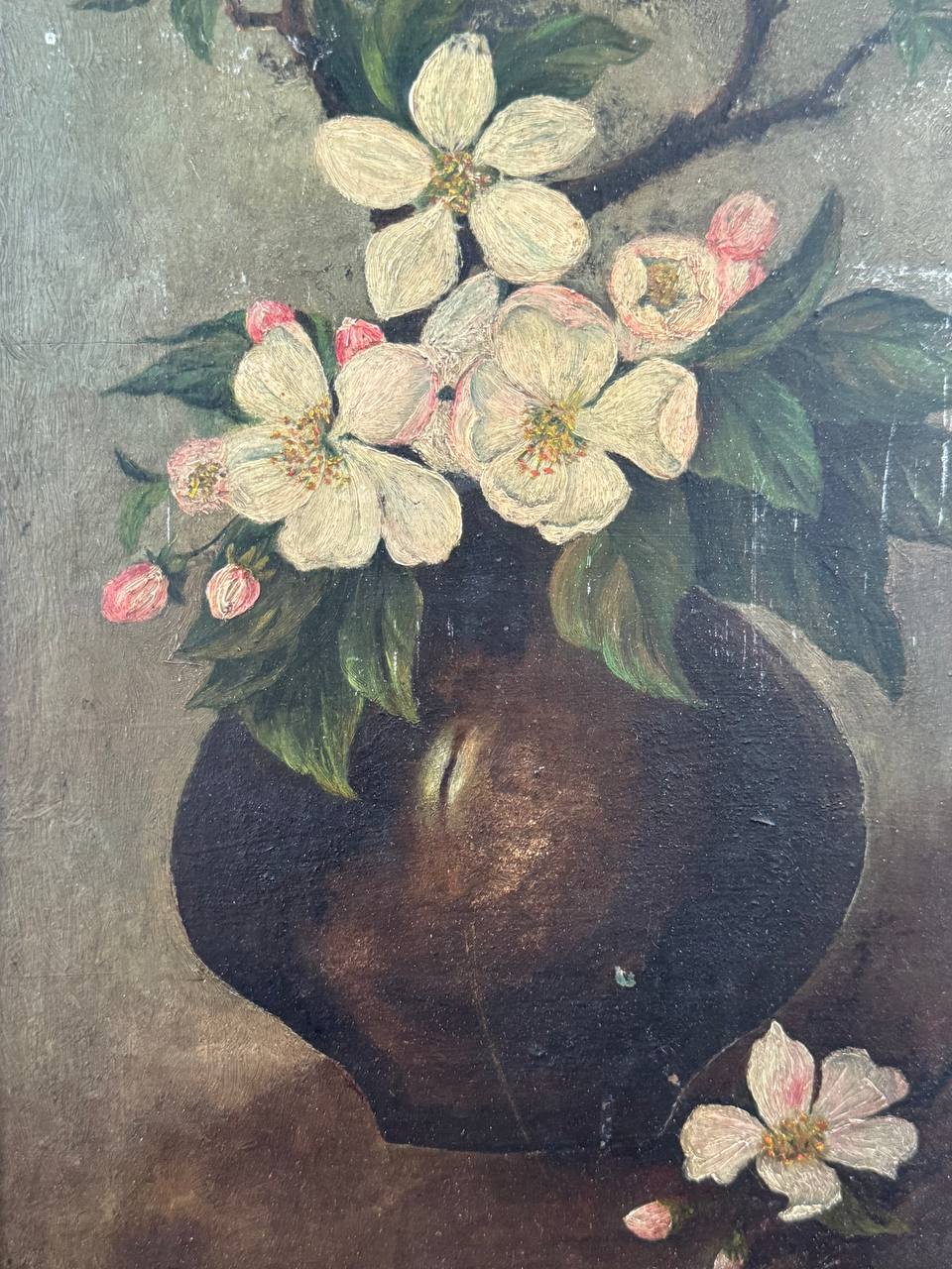 20th Century Oil On Board Still-life Painting