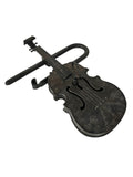 19th Century Hand Made Wrought Iron Violin Shape Lock