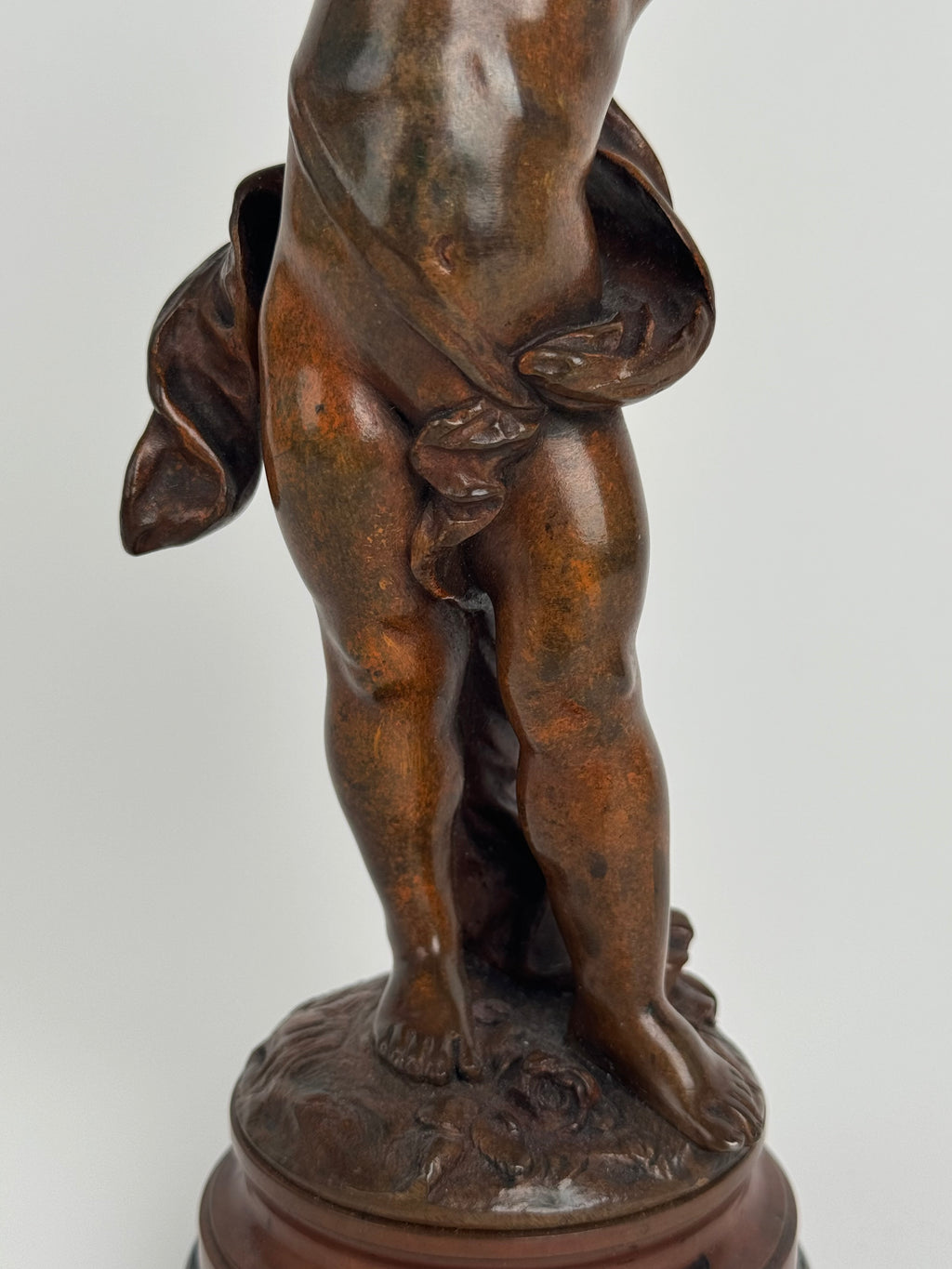 Magnificent Pair Of French Patinated Bronze Candlesticks By Moreau, Circa 1880