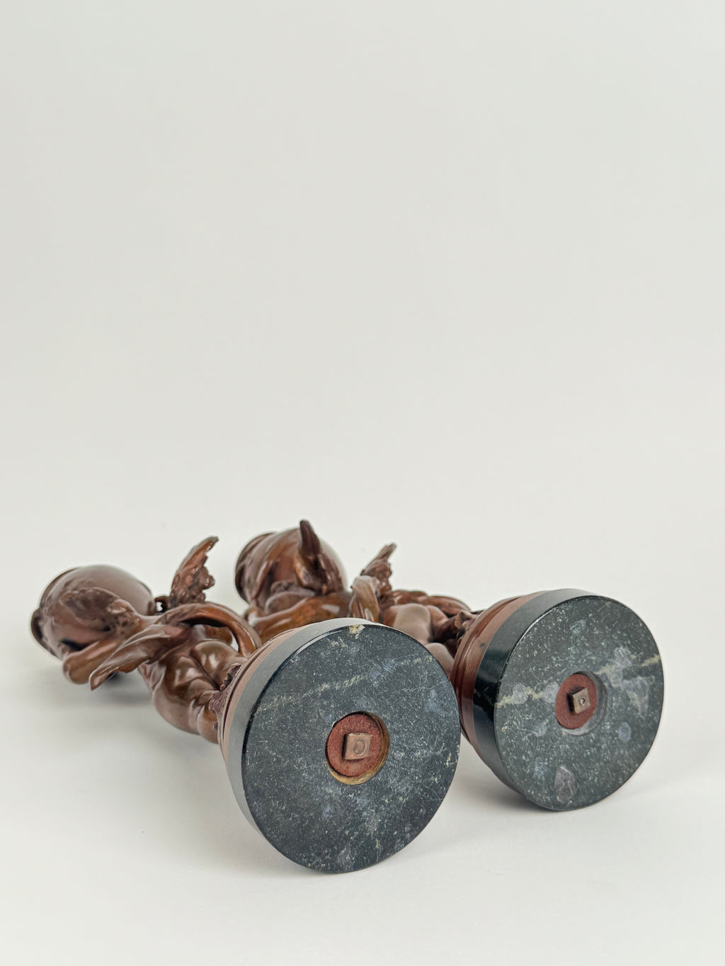 Magnificent Pair Of French Patinated Bronze Candlesticks By Moreau, Circa 1880