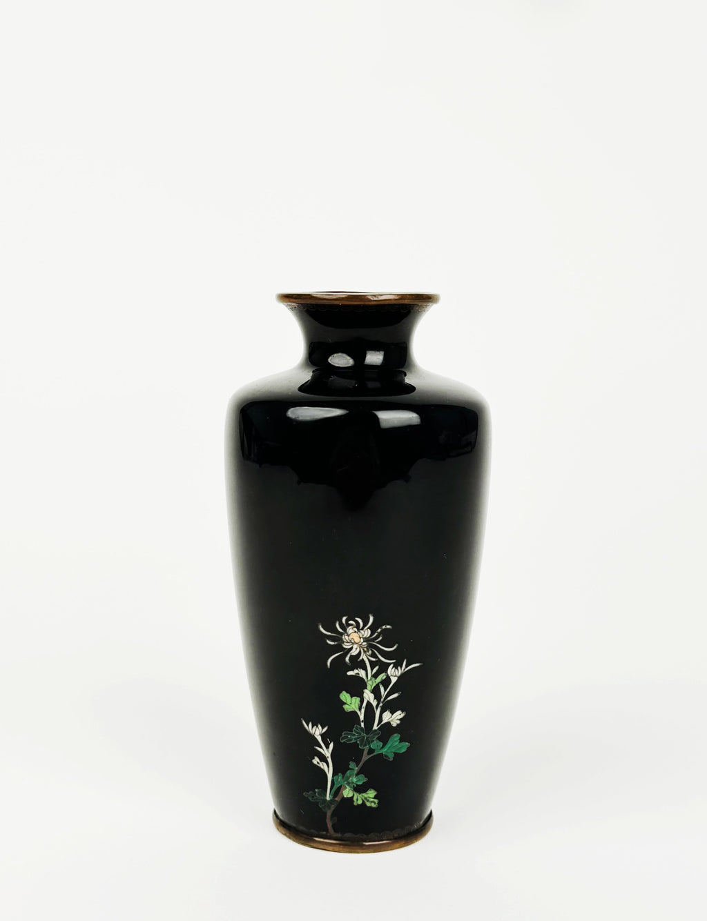 19th Century Japanese Meiji Period Enamel Miniature Vase