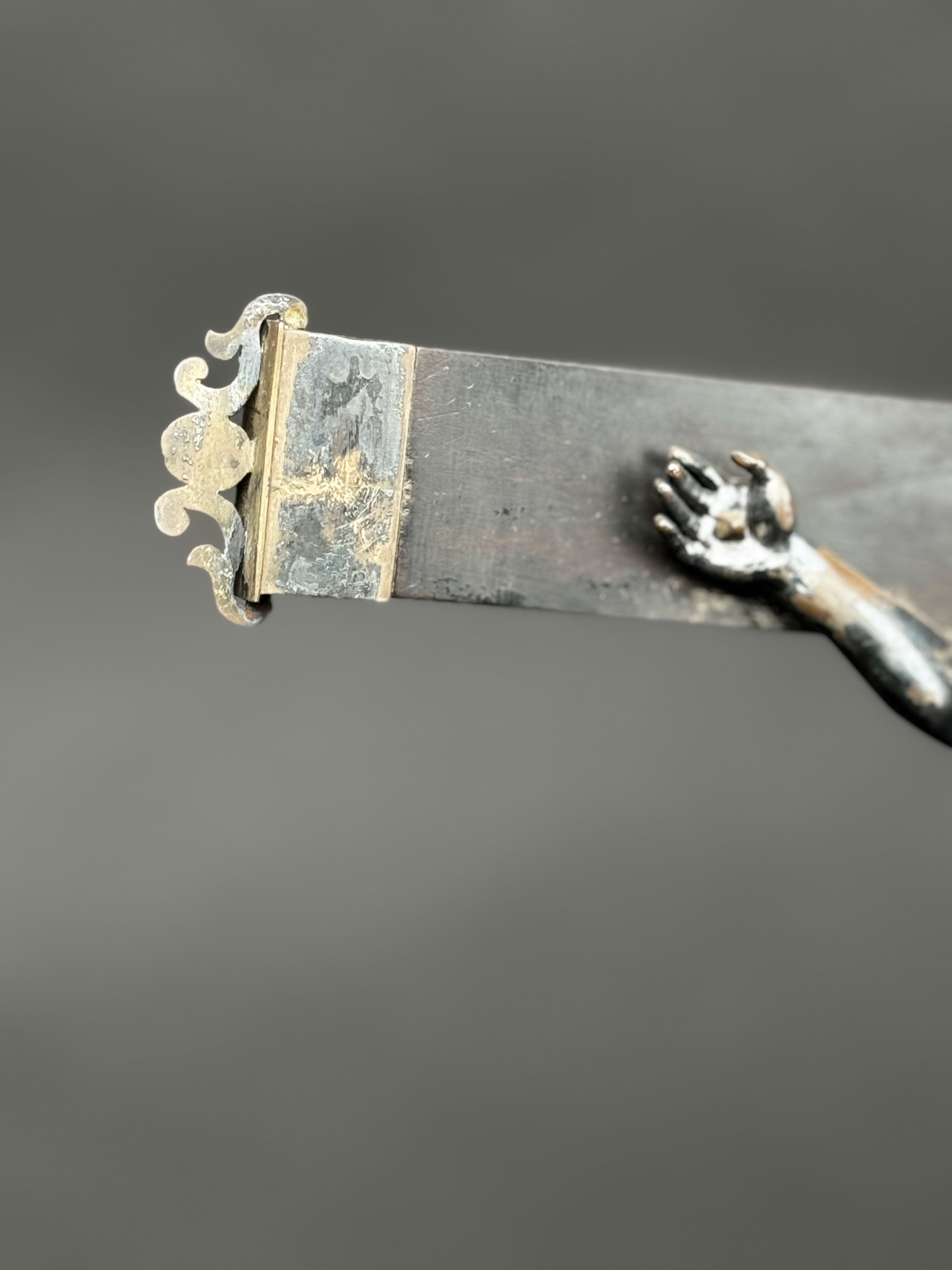 19th Century French Silver Crucifix