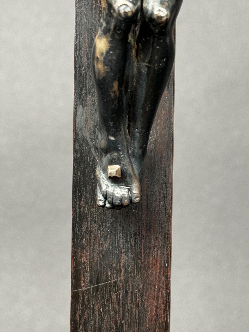 19th Century French Silver Crucifix