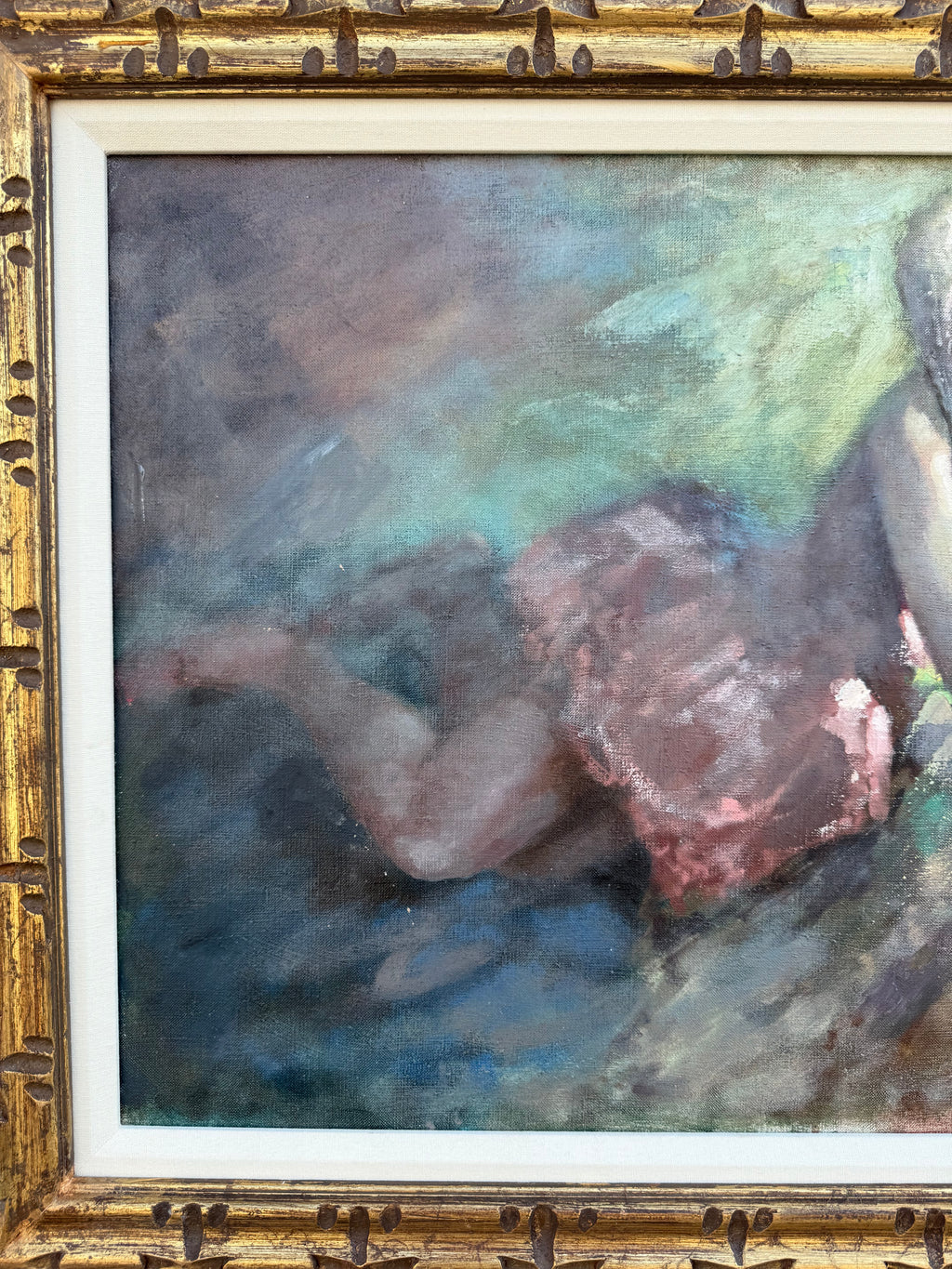 Massis Armen Bahador (Armenian, 1910–1999) – Reclining Female Figure, Oil on Canvas
