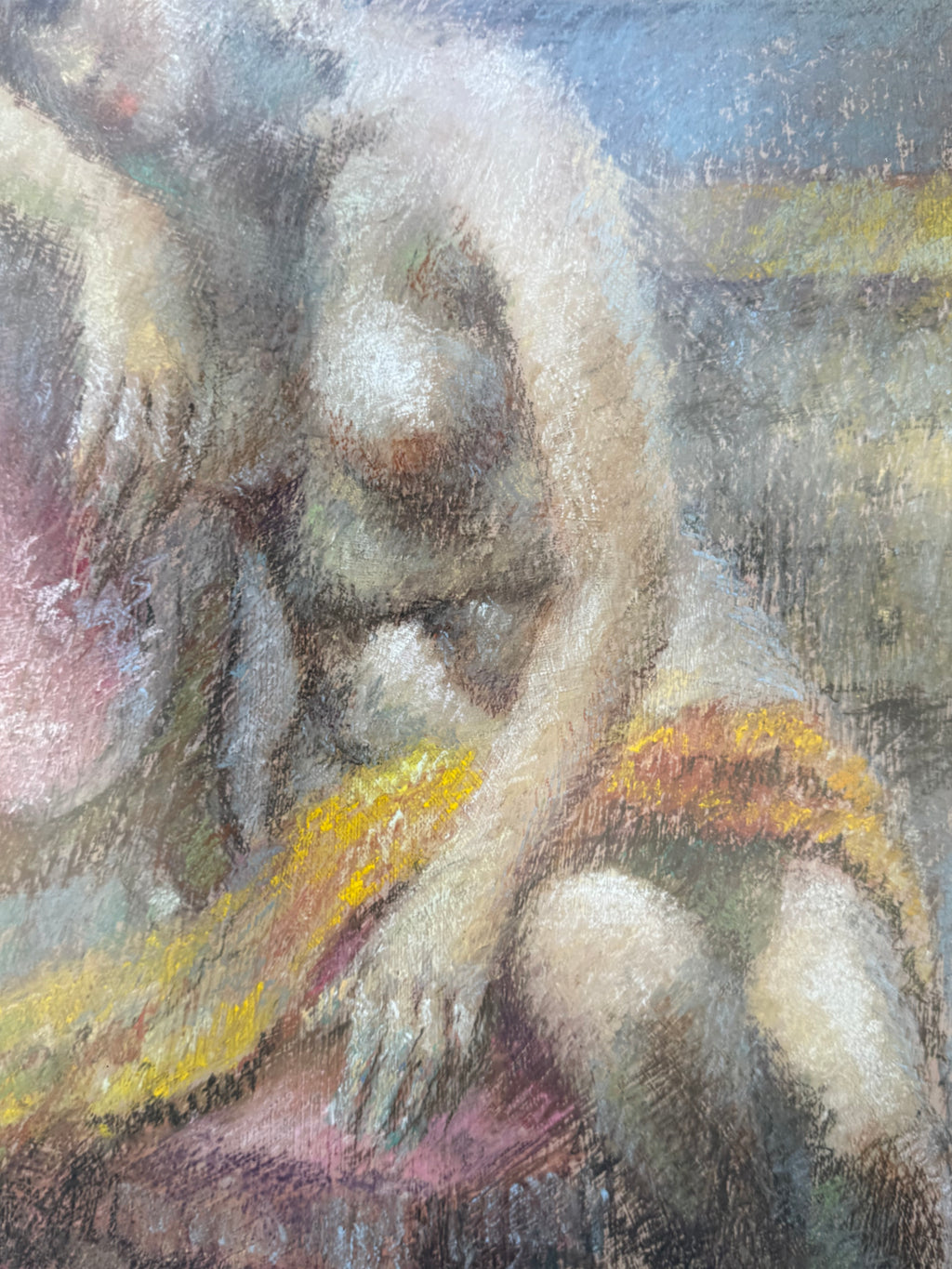 Massis Armen Bahador (Armenian, 1910–1999) – Seated Female Nude, Pastel on Paper