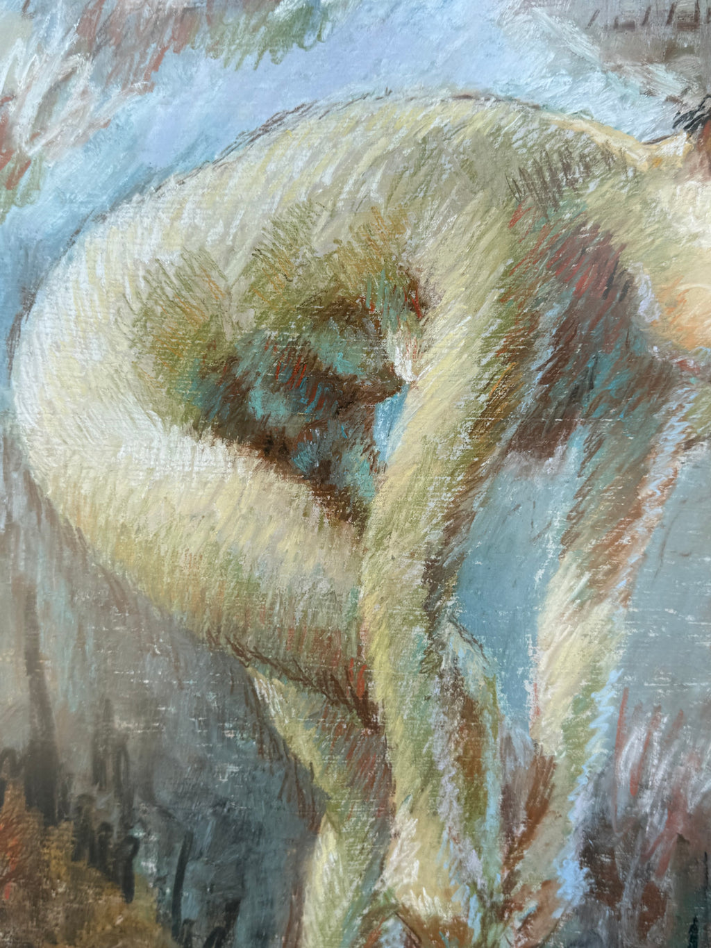 Massis Armen Bahador (Armenian, 1910–1999) – Standing Female Nude (Inspired by Degas)
