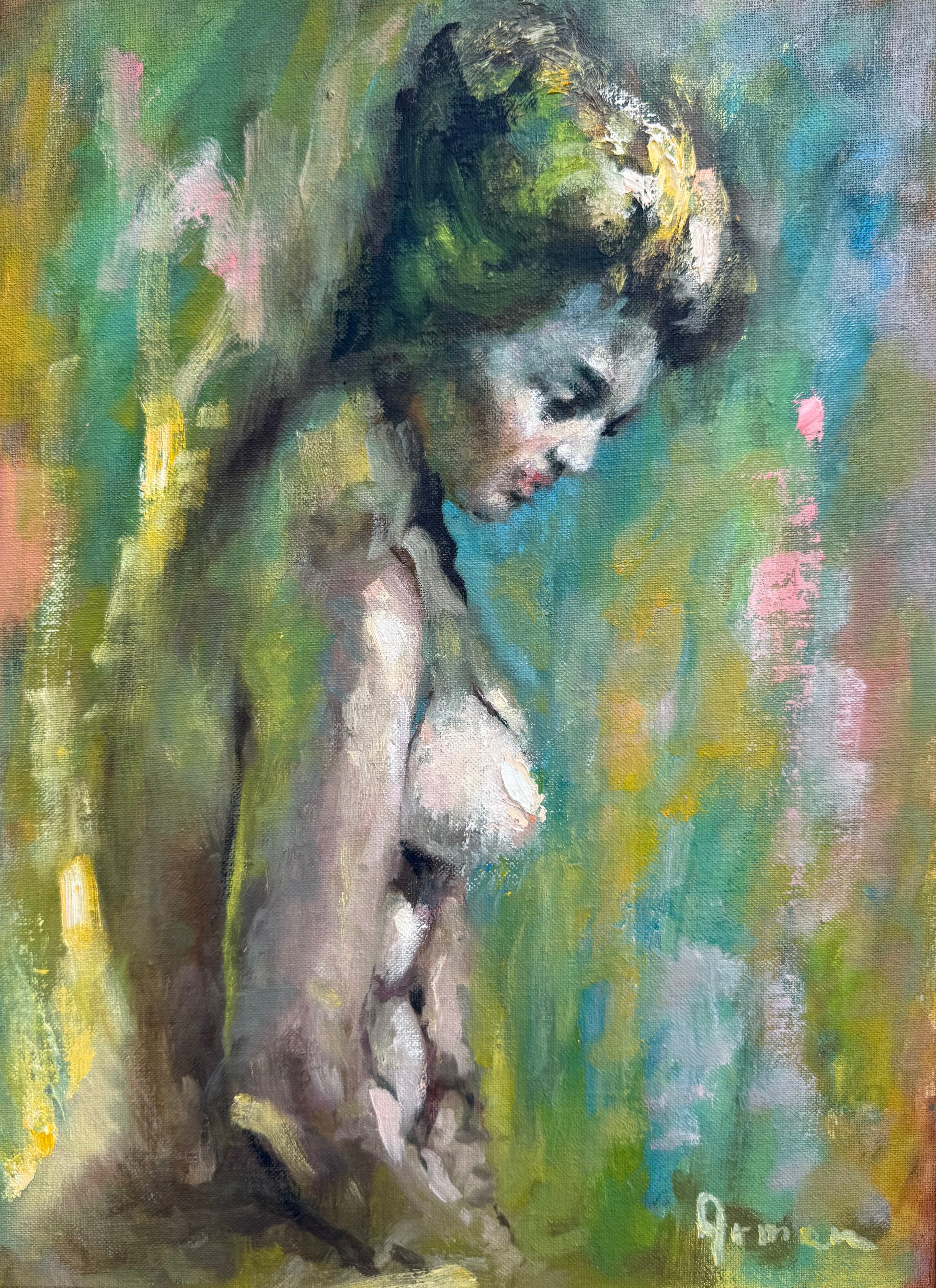 Massis Armen Bahador (Armenian, 1910–1999) Seated Female, Oil on Canvas