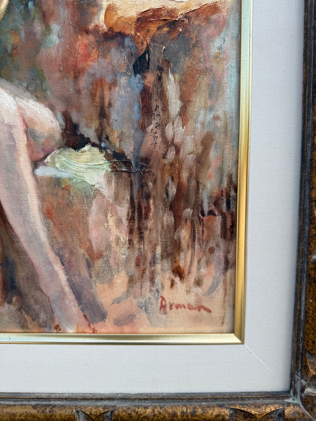 Massis Armen Bahador (Armenian, 1910–1999) Seated Female, Oil on Canvas