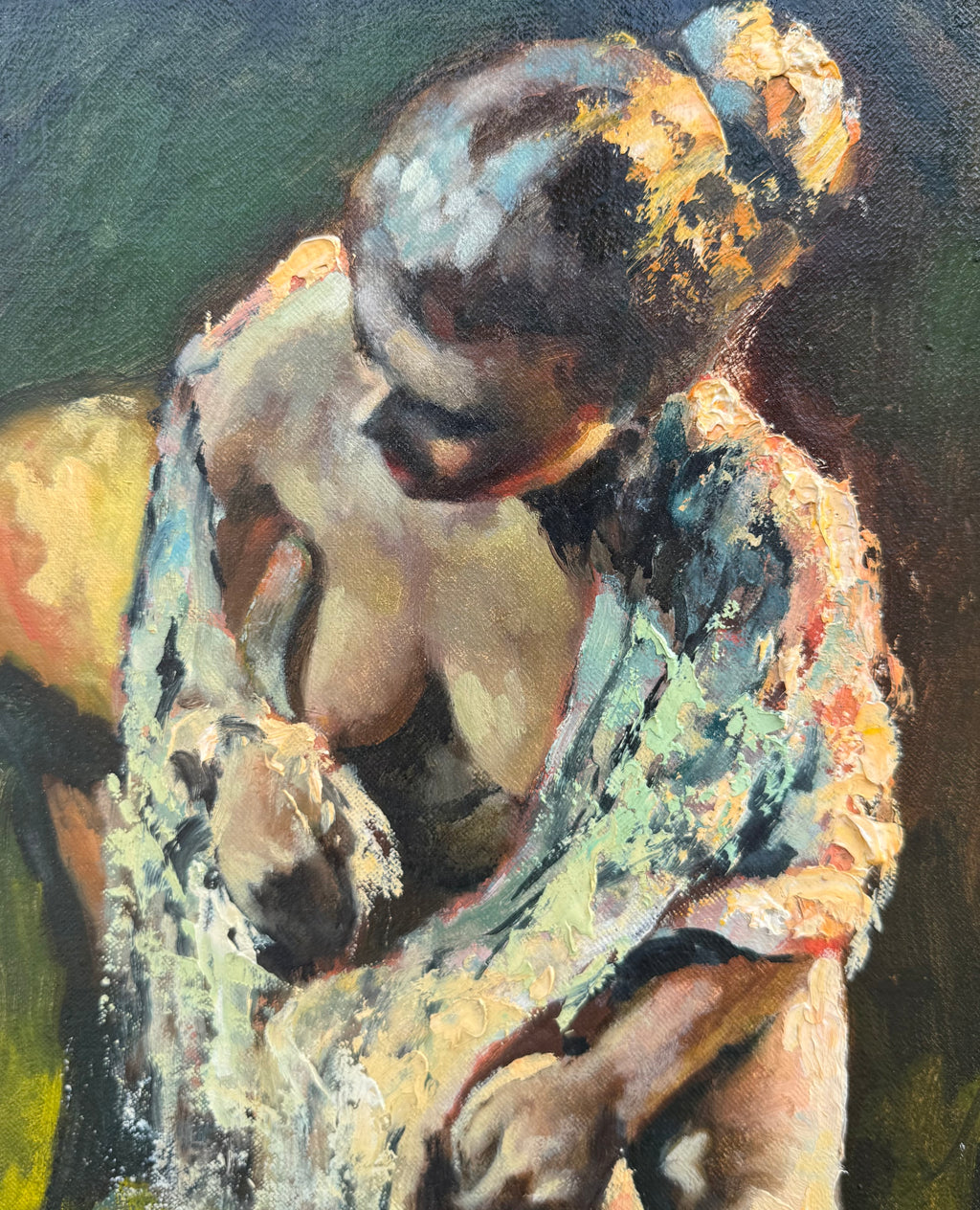 Massis Armen Bahador (Armenian, 1910–1999) Seated Female. Oil on canvas