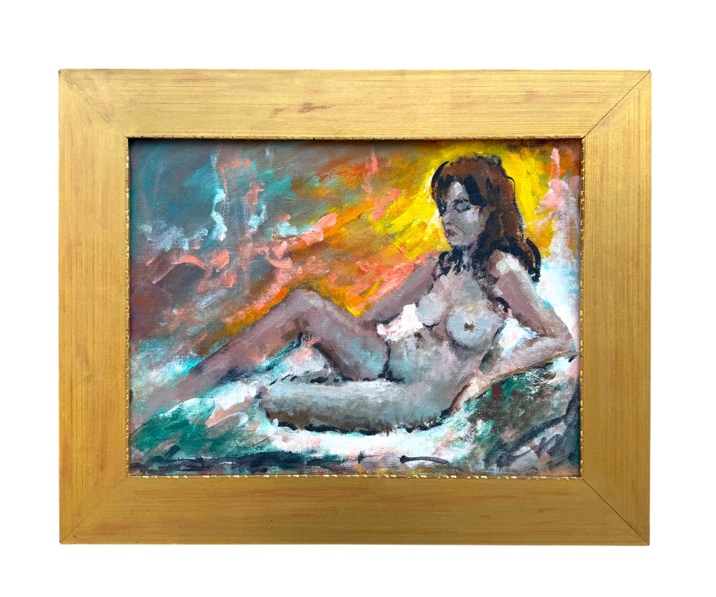 Massis Armen Bahador (Armenian, 1910–1999) Reclining Female. Oil on canvas