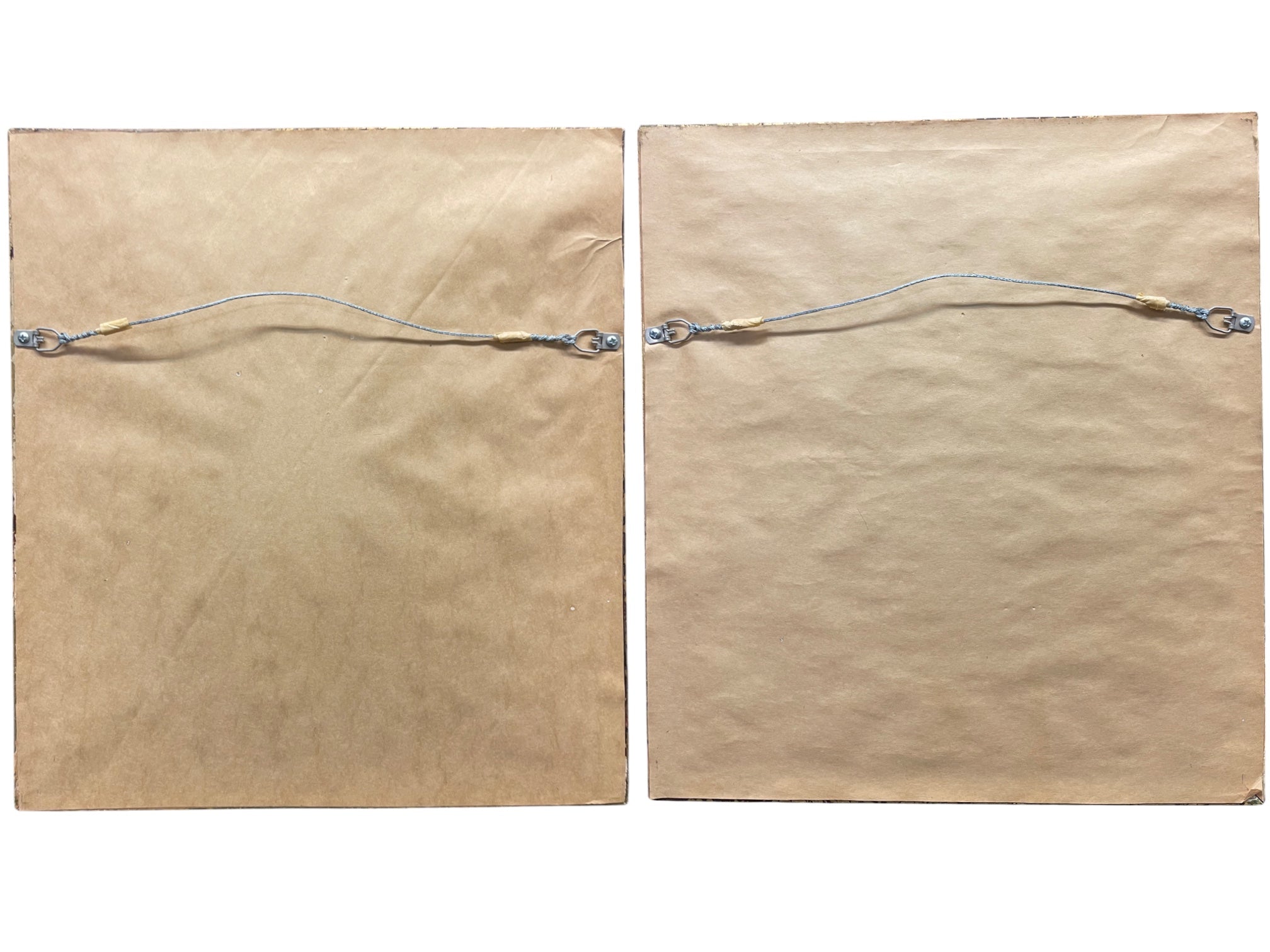 A Pair of Persian Watercolor & Calligraphy Paintings, Signed by the Artist