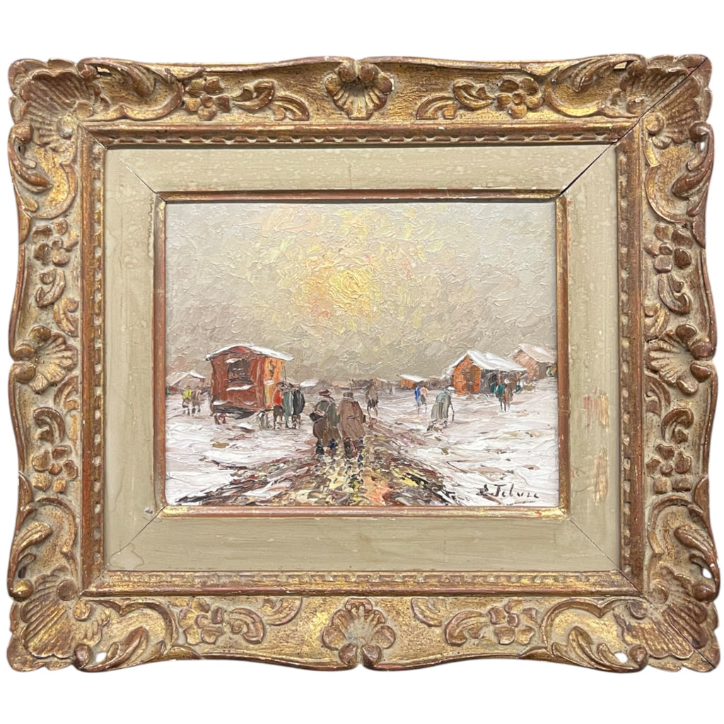 Oil on Board by Eugene Febvre (1885-1967)