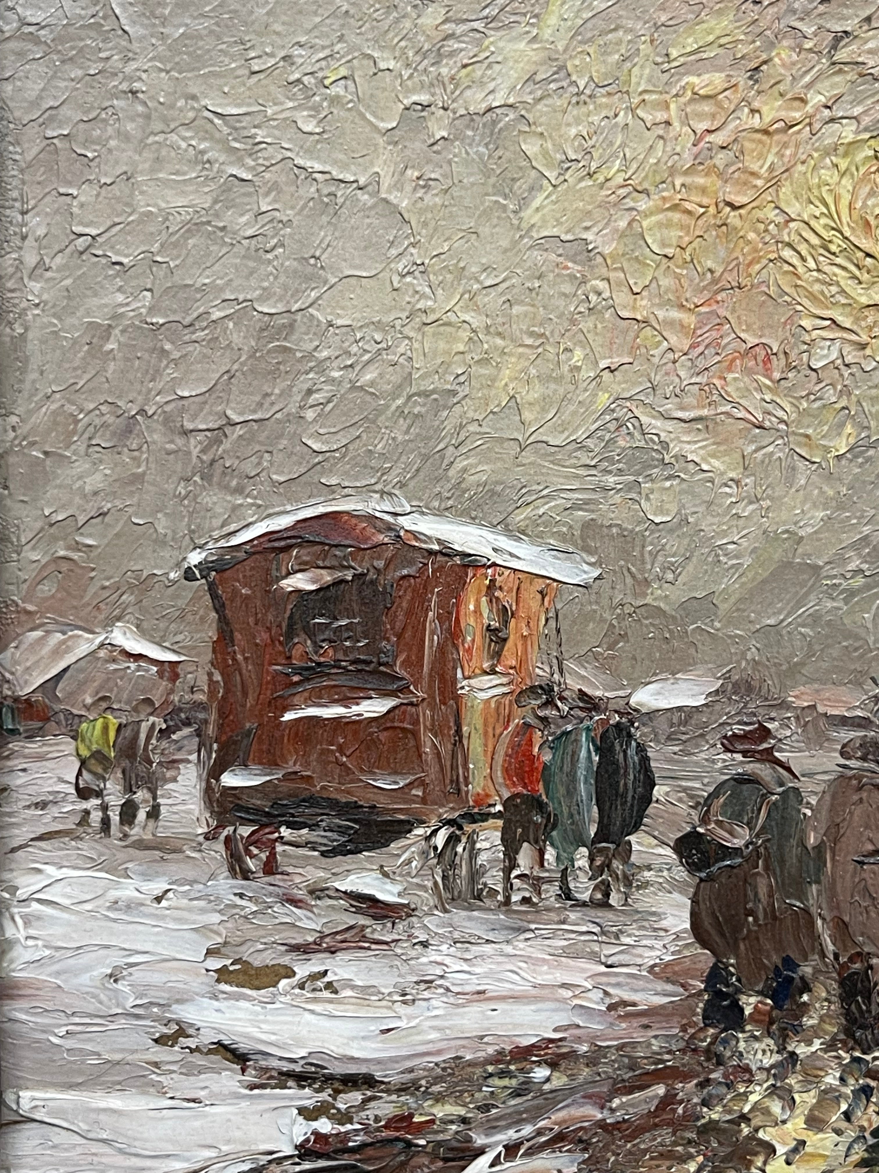 Oil on Board by Eugene Febvre (1885-1967)