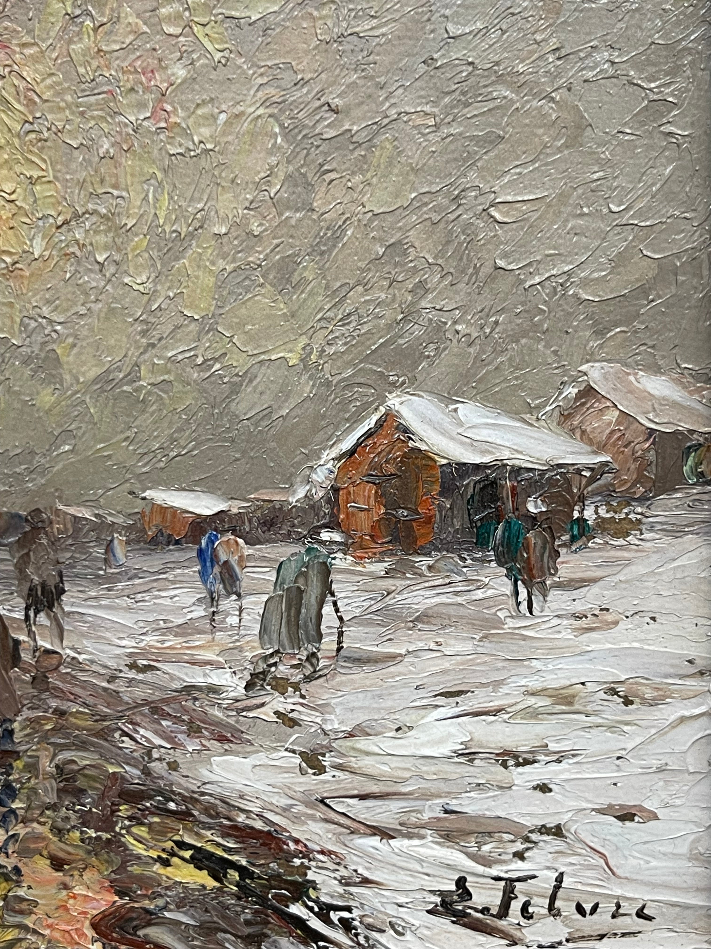 Oil on Board by Eugene Febvre (1885-1967)