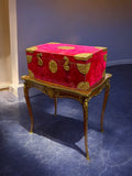 19th Century American E. F. Caldwell & Co Ormolu Mounted Velvet Wooden Box