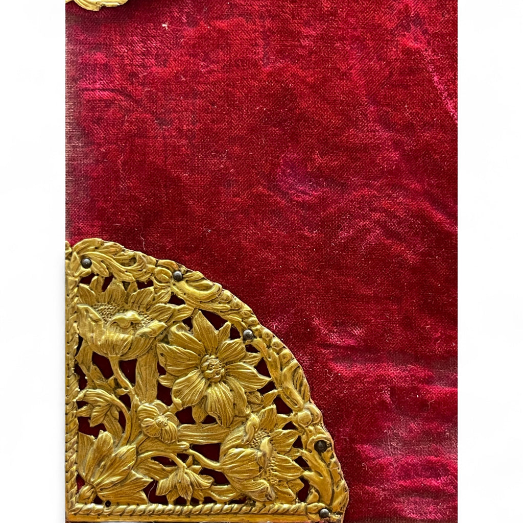 19th Century American E. F. Caldwell & Co Ormolu Mounted Velvet Wooden Box