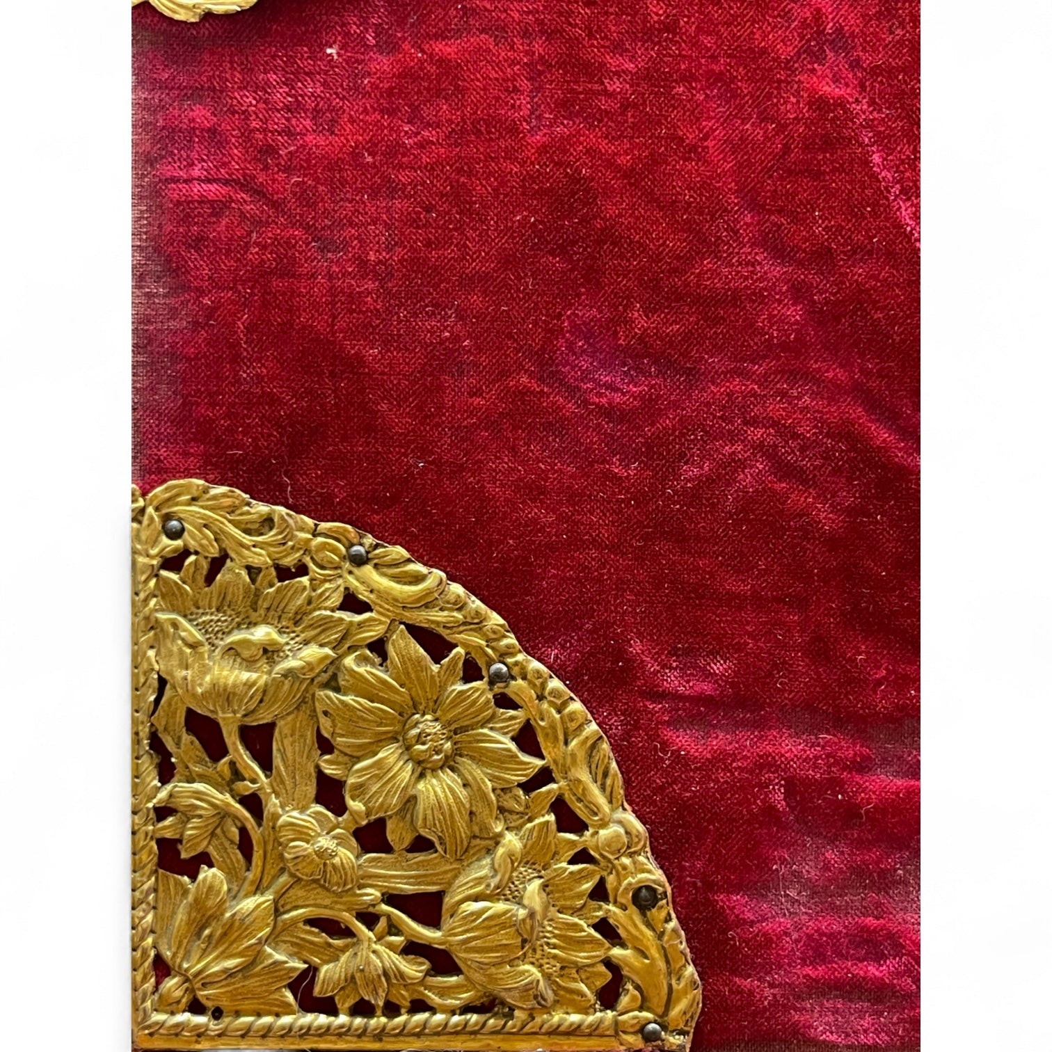 19th Century American E. F. Caldwell & Co Ormolu Mounted Velvet Wooden Box