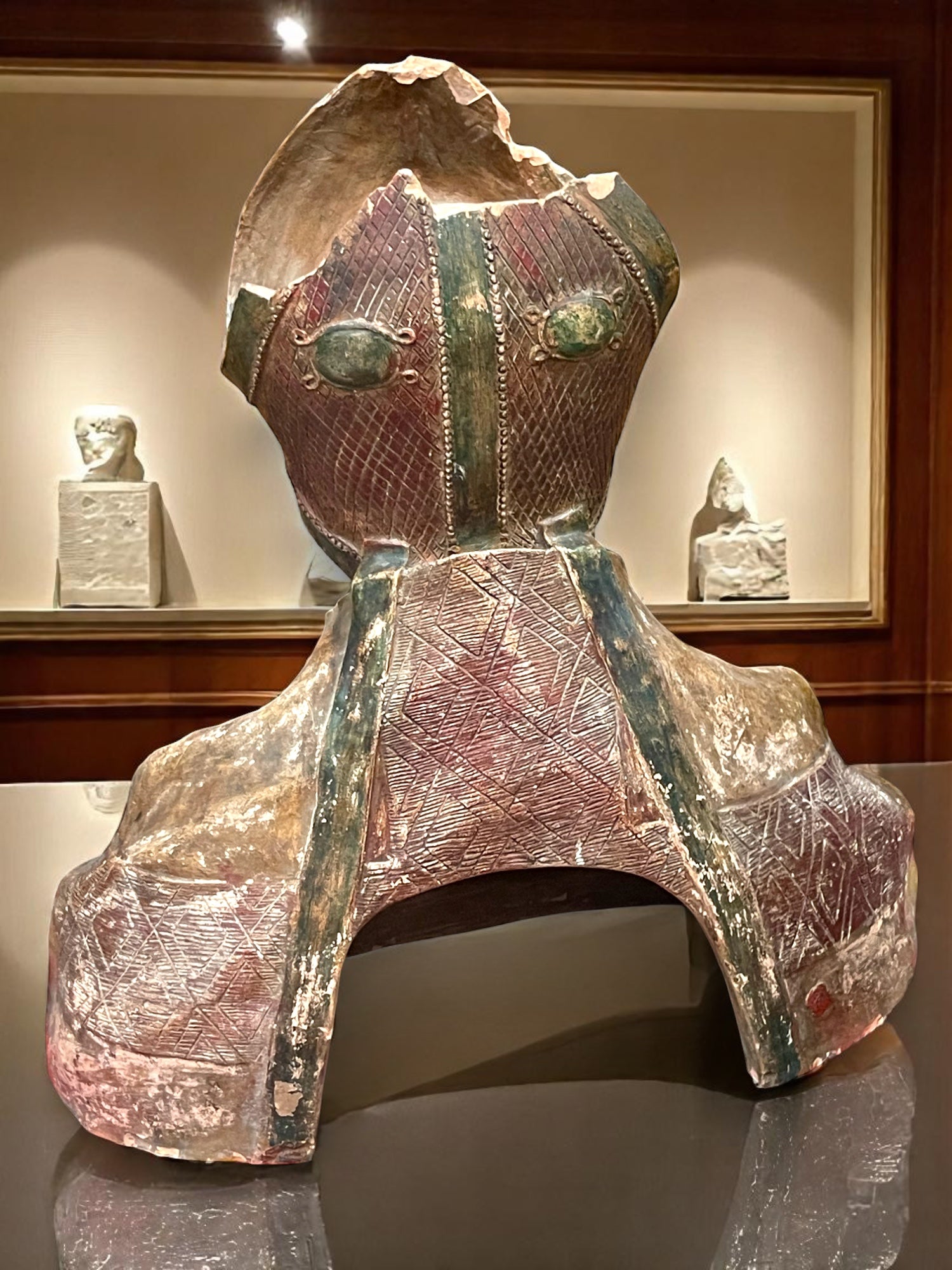 18-19th Century Terra Cotta Bust Sculpture of a Bishop Sealed With Wax Seal