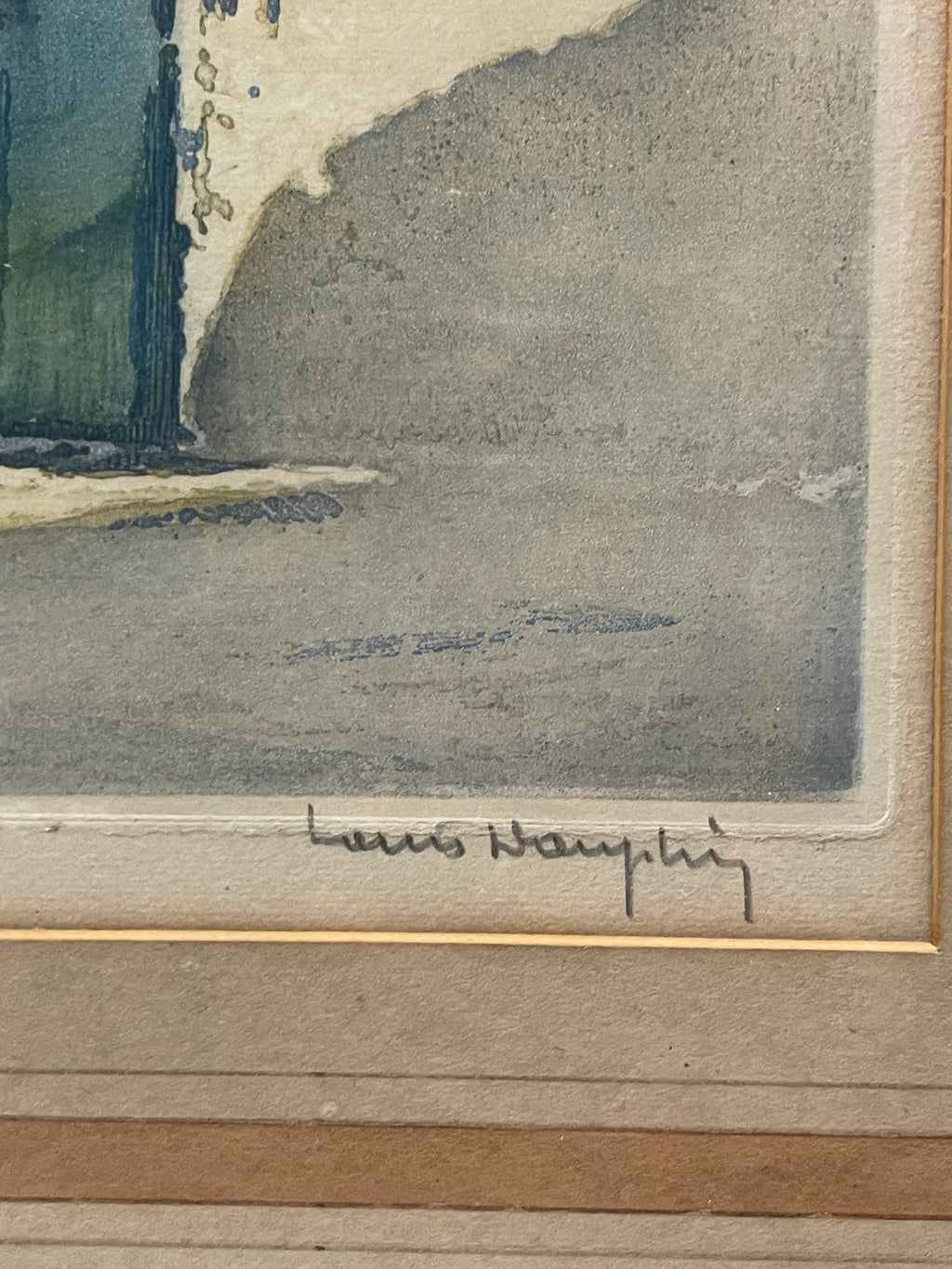An Orientalist Watercolor Accent Lithograph Signed & Numbered