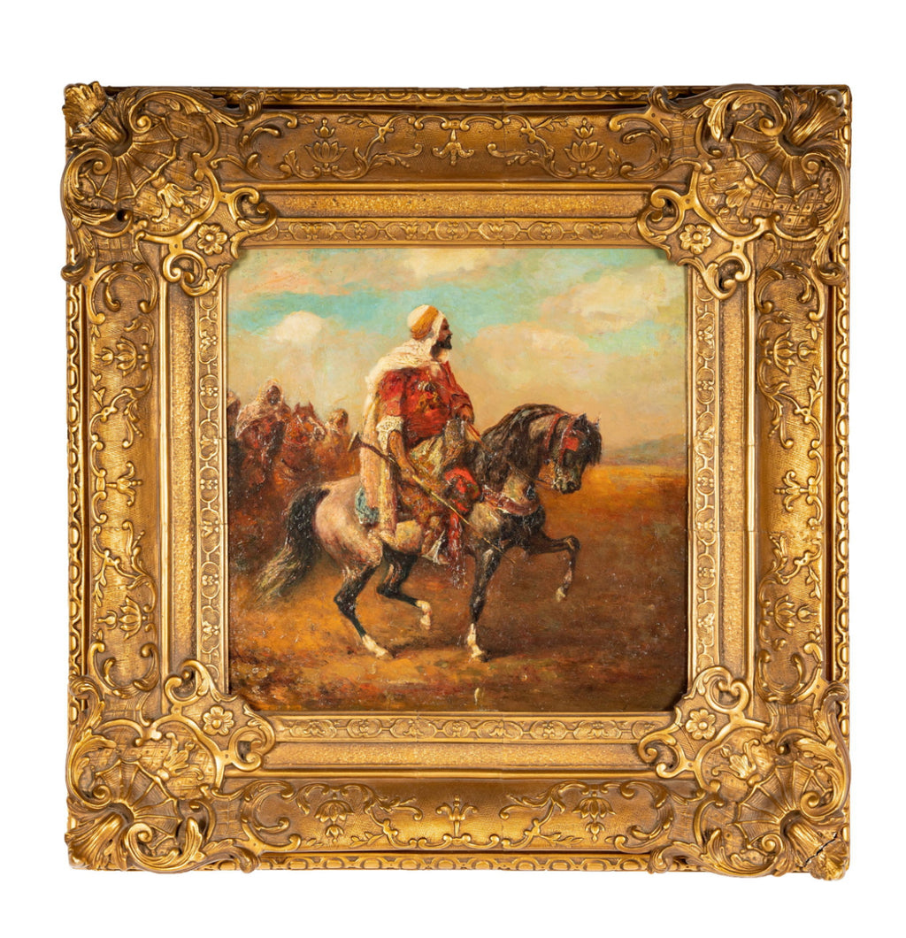Adolf Schreyer (1828-1899): The Sheik Rides Forth