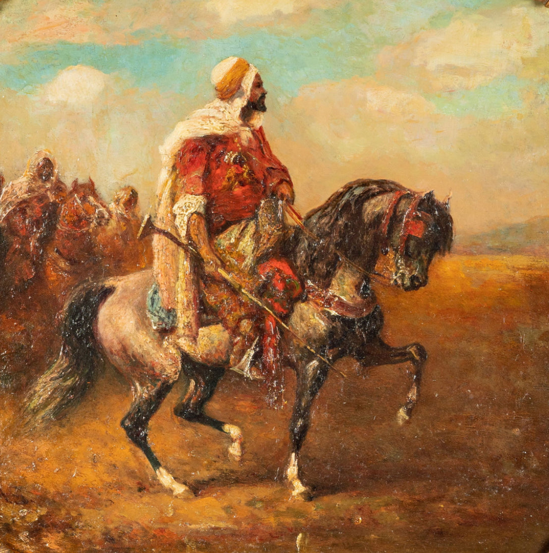 Adolf Schreyer (1828-1899): The Sheik Rides Forth