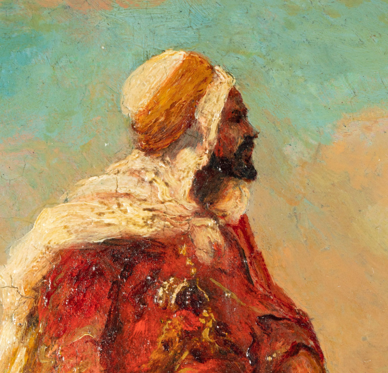 Adolf Schreyer (1828-1899): The Sheik Rides Forth