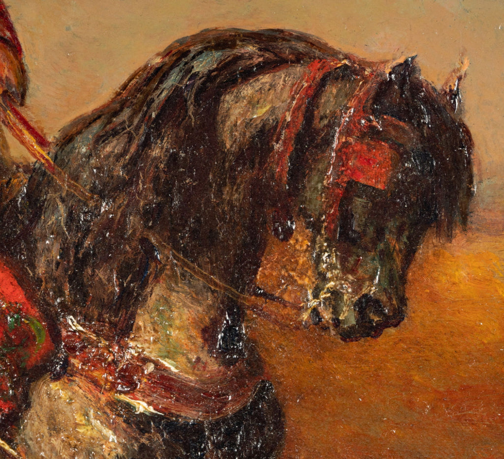 Adolf Schreyer (1828-1899): The Sheik Rides Forth