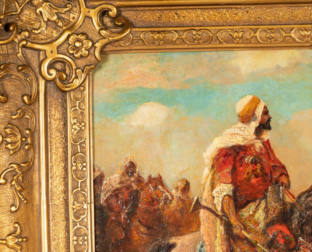 Adolf Schreyer (1828-1899): The Sheik Rides Forth