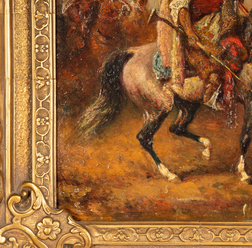 Adolf Schreyer (1828-1899): The Sheik Rides Forth