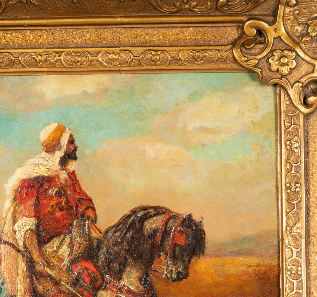 Adolf Schreyer (1828-1899): The Sheik Rides Forth